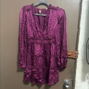 Shyanne Women’s Purple Long Sleeve Blouse